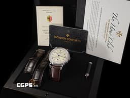Vacheron Constantin 江詩丹頓 VC錶 Historiques Triple Calendrier 1942 歷史名作系列 三重日曆&nbsp;<font color="#f3e4af">經典「牛角」錶耳設計</font> 3110V/000A-B425 全日曆 小秒針 不鏽鋼<font color="#FF0000">&nbsp;日內瓦印記 2021年保單</font>&nbsp;手上鏈 40mm