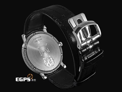 PIAGET 伯爵 Altiplano Skeleton 非凡珍品 G0A39120 超薄 微型自動盤 18K白金材質 原廠鑲嵌38顆長方形美鑽（約1.4克拉）及266顆圓形美鑽（約1.9克拉）錶殼 鑲飾33顆長方形美鑽（約1.3克拉）面盤 2026年保卡 新錶參考訂價：6,400,000元 手動上鍊 38mm