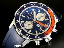 IWC 萬國錶 Aquatimer 海洋時計 潛水錶 計時碼錶 藍橘色外框 IW376704 橡膠帶款 自動上鍊 44mm