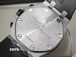 Audemars Piuget 愛彼 AP錶 Royal Oak Offshore Chronograph 皇家橡樹 離岸型 25940SK.OO.D002CA.03&nbsp;<font color="#545454">黑色格紋面盤 經典黑色橡膠外框</font>&nbsp;計時碼表 不鏽鋼 25940 SK&nbsp;<font color="#ff0000">台灣公司貨</font> 自動上鍊 42mm