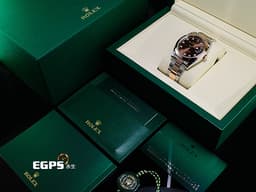 ROLEX 勞力士 DATEJUST 41 蠔式日誌型 126301 18K玫瑰金&amp;不鏽鋼材質 半金款&nbsp;<font color="#ffe2c2">巧克力色面盤 原廠鑲嵌鑽石時標</font><font color="#FF0000">&nbsp;</font>&nbsp;<font color="#ff0000">2025年保卡</font> 自動上鍊 41mm