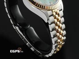 ROLEX 勞力士 Lady Date-Just 279173 DJ28 不鏽鋼&amp;18K黃金半金材質 <font color="#a4f9e4">稀少&nbsp;條紋薄荷綠色面盤</font>&nbsp;<font color="#FF0000">2021年保卡</font> 自動上鍊 28mm