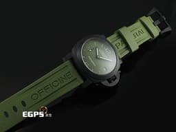 PANERAI 沛納海 Luminor Quarantta Carbotech PAM01526 PAM1526 碳纖維材質 <font color="#6b9a4c">軍綠色面盤 錶帶快拆式功能</font>&nbsp;三日鍊 小秒針&nbsp;<font color="#FF0000">2026年保卡 </font>自動上鍊  40mm