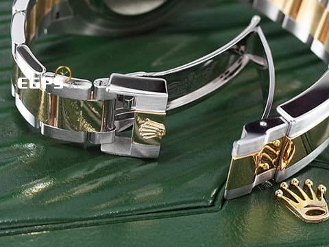 ROLEX 勞力士 GMT-Master II 蠔式 格林威治型 116713LN&nbsp;綠色兩地時區指針&nbsp;116713 LN&nbsp;18K黃金 半金款&nbsp;陶瓷外圈&nbsp;2017年保卡  自動上鏈 40mm