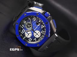 AUDEMARS PIGUET 愛彼 AP錶 ROYAL OAK OFFSHORE 皇家橡樹離岸型  26405CE.OO.A030CA.01 <font color="#FF0000">2021年 </font>黑色帆布壓紋橡膠錶帶 計時碼表 自動上鍊&nbsp;44mm