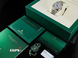 ROLEX 勞力士 Oyster Perpetual Day-Date 36 DD36 128239 18K白金材質  <font color=#f6d2de>原廠鑲嵌滿天星鑽石面盤 </font> <font color=#ff00ff>原廠10顆方形切割彩虹漸變色寶石</font> <font color=#FF0000>2021年保卡</font> 自動上鏈 36mm