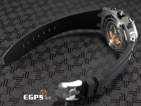 Audemars Piguet 愛彼 AP錶 Royal Oak Offshore 皇家橡樹 離岸型 26470ST Navy 海軍藍&nbsp;計時碼表 不鏽鋼材質&nbsp;2018年新式保卡&nbsp;自動上鏈 42mm