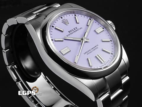 ROLEX 勞力士 Oyster Perpetual 41 蠔式恆動型 134300 薰衣草紫色面盤 賭桌綠&nbsp;經典 OP41 大三針 不鏽鋼 2026年保卡&nbsp;自動上鍊 41mm