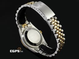 ROLEX 勞力士 DATEJUST 16233 蠔式日誌型 18K黃金 半金款 <font color="#fa00fa">原廠鑲嵌鑽石時標</font><font color="#FF00FF"> </font><font color="#fafa01">香檳金色紀念型面盤</font><font color="#FF00FF">&nbsp;</font>經典<font color="#FF00FF">&nbsp;</font>自動上鍊 36mm