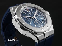 CHOPARD 蕭邦 Alpine Eagle XL Chrono 雪山傲翼 298609-3003 不銹鋼材質&nbsp;<font color="#4169e1">藍色拉絲紋面盤 鏈帶款</font> 飛返 計時碼錶&nbsp;<font color="#FF0000">2022年保單</font> 自動上鍊 44mm