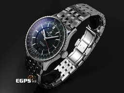 BREITLING 百年靈 Navitimer 41 航空計時系列 A17329 A17329161C1A1 不鏽鋼材質 <font color="#70cce1">藍色太陽紋面盤</font> <font color="#FF0000">經典環形飛行滑尺 2025年保單</font> 自動上鍊 41mm