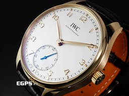 IWC 萬國錶 葡萄牙系列 IW358306 18K玫瑰金材質 <font color="#05f0f0">鍍銀面盤</font>&nbsp;<font color="#05f0f0">金質指針</font> <font color="#FF0000"> 2025年保卡 台灣公司貨&nbsp;</font>自動上鍊 40mm