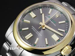 ROLEX 勞力士 Oyster Perpetual 41 蠔式恆動型 134303 OP41 不鏽鋼&amp;18K黃金材質 半金&nbsp;<font color="#05f0f0">今年最新款 100週年紀念款 石板灰色太陽放射紋面盤</font> <font color="#058703">100週年字樣 勞力士綠色「ROLEX」字樣以及綠色方格時標</font>&nbsp;<font color="#FF0000">2026年木紋保卡 保有原廠全膜</font>&nbsp;自動上鍊 41mm