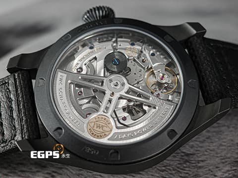 IWC 萬國錶 Pilot's TOP GUN Perpetual Calendar 大飛行員 海軍空戰部隊 IW503005&nbsp;賽車綠特別版&nbsp;萬年曆 月相盈虧 七日鍊&nbsp;黑陶瓷 大飛&nbsp;2021年台灣公司貨 限量250只&nbsp;自動上鍊 46.2mm