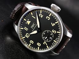 IWC 萬國 Big Pilot`s Heritage 大飛行員傳承腕錶 IW510301 鈦金屬 八日鍊 <font color=#FF0000>全球限量1000只，一手錶未整理極新品，2017年保單</font>  飛行錶 手上鍊 48mm