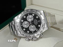 ROLEX 勞力士 Cosmograph Daytona 宇宙計時型 迪通拿 126509G&nbsp;<font color="#fa00fa">原廠鑽石時標 黑熊貓面盤</font>&nbsp;126509 G 計時碼表 18K白金材質 賽車錶 <font color="#ff0000">新款4131型機芯&nbsp;2025年保卡</font> 自動上鏈 40mm
