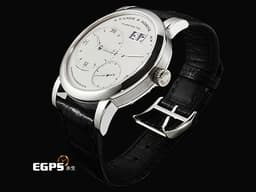 A.LANGE &amp; SOHNE 朗格 Lange 1 101.025 PT950 鉑金材質&nbsp;<font color="#05f0f0">大日期窗 實心銀白色面盤、羅馬數字時標指針&nbsp;</font>手上鍊 38.5mm