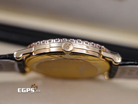 CHOPARD 蕭邦 Classique Homme 經典系列 16/3154&nbsp;精鑲鑽石錶圈、滿天星面盤&nbsp;玫瑰金材質錶殼&nbsp;手上鍊 33.6mm