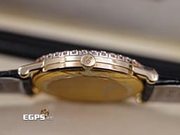 CHOPARD 蕭邦 Classique Homme 經典系列 16/3154&nbsp;<font color="#ff0000">精鑲鑽石錶圈、滿天星面盤</font><font color="#FF0000">&nbsp;</font>玫瑰金材質錶殼&nbsp;手上鍊 33.6mm