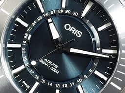ORIS 豪利時  AQUIS 時間之海 生命之源 01 733 7730 4125-Set RS 不鏽鋼材質&nbsp;<font color="#05f0f0">錶背鐫刻萊茵河地圖 藍色面盤</font>&nbsp;<font color="#ff0000">全球限量2343只</font>&nbsp;自動上鏈&nbsp; 43mm