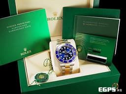 ROLEX 勞力士 Submariner Date 蠔式 潛航者 126613LB <font color="#0080FF">藍水鬼 藍色陶瓷錶圈</font> 126613 LB <font color="#f5dea8">半金款 18K黃金</font> 潛水錶 <font color="#FF0000">2022年保卡</font> 自動上鍊 41mm