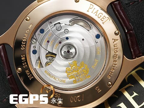 PIAGET 伯爵 Emperador Coussin系列 Dual Time Zone 兩地時間 小秒針 G0A32017&nbsp;玫瑰金材質 銀白色雕紋面盤 枕型&nbsp;台灣公司貨 限量200只&nbsp;自動上鍊 42mm