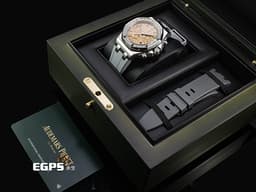 Audemars Piguet AP錶 愛彼 Royal Oak Offshore 皇家橡樹離岸型 26231ST.ZZ.A178CA.01 18K白金材質 <font color="#eca46a">鮭魚色熊貓面盤</font>&nbsp;<font color="#05f0f0">原廠鑲嵌32顆鑽石錶圈（共1.02克拉）</font><font color="#ff0000">2024年保卡</font> 自動上鍊&nbsp;37mm
