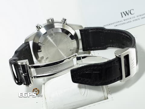 IWC 萬國 Pilot's 飛行員系列腕錶 IW377801 不鏽鋼材質 啞黑色儀表板風格面盤 星期日期顯示窗 雙追針  計時碼錶 2017年保卡 自動上鏈 46mm
