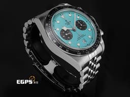 TUDOR 帝舵 Heritage Black Bay Chrono 碧灣 M79360N-0024 計時碼錶 <font color="#48bcd8">&nbsp;話題錶款 「綠松石藍色」錶面</font>&nbsp;<font color="#FF0000">2025年保卡 專賣店限定款 搭配最新快速調節「T-fit」折疊扣</font> 自動上鍊 41mm