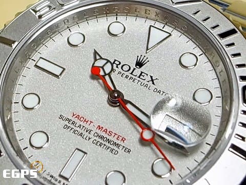 ROLEX 勞力士 Yacht-Master 40 蠔式 遊艇名仕型 116622 經典夜光賓士指針 PT950 鉑金刻度外圈 絕版鉑金噴砂面盤搭配紅色秒針 不鏽鋼 自動上鍊 40mm