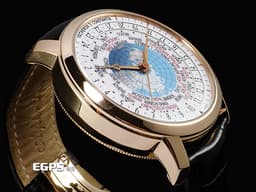 Vacheron Constantin VC 江詩丹頓 Patrimony Traditionnelle 傳承系列 86060/000R-9640 18K玫瑰金材質  <font color="#0582f5">蘭伯特投影世界地圖 超複雜三錶盤設計 有別於一般世界時區24個時區 這款有能準確的顯示37個時區</font><font color="#FF0000"> 2016年保卡 新錶訂價1,615,000元</font>&nbsp; 自動上鍊 42.5mm