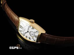 Franck Muller 法蘭穆勒 CINTRÉE CURVEX 7885 B S6 PR EMA 5N 18K玫瑰金材質 酒桶型 <font color="#05f0f0">白色法瑯面盤 七日鏈動力儲存顯示</font>&nbsp;自動上鍊 55x39mm