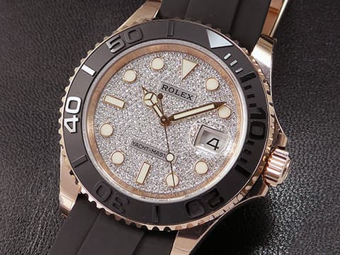 ROLEX 勞力士 Yacht-Master 40 蠔式 遊艇名仕型 116655 Pave 原廠鑲鑽 滿天星面盤 永恆玫瑰金 黑色陶瓷字圈&nbsp;2019年保單 自動上鍊 40mm