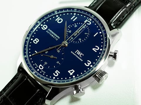 IWC 萬國錶 Portugieser Chronograph Edition 150 Years 葡萄牙 IW371601  藍色烤漆面盤  150週年特別版 限量2000只 2019年保卡&nbsp;計時碼表 自動上鍊 41mm