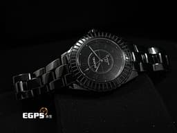 CHANEL 香奈兒 J12 Caliber 12.2 Edition 1 系列 H6784 黑陶瓷 長階梯形黑色漆面藍寶石陶瓷外圈&nbsp;<font color="#cac4c4">錶冠鑲嵌約011克拉鑽石</font> 大三針 <font color="#ff0000">全球限量555只 2022年保卡</font> 自動上鏈 33mm