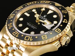 ROLEX 勞力士 GMT-Master II 蠔式 格林威治型 126718 GRNR 兩地時間 <font color="#f5dea8">18K黃金材質</font> 126718 GRNR <font color="#9c9893">灰</font><font color="#4F4F4F">黑</font>雙色陶瓷錶圈 皮蛋圈 <font color="#FF0000">2025年保卡 紀念型（Jubilee）五銖錶帶 </font>&nbsp;自動上鍊 40mm