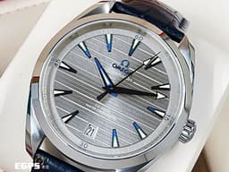 OMEGA 歐米茄 Seamaster 海馬 Aqua Terra 系列 150米 22012412106001 灰色甲板紋面盤 <font color="#FF0000">2019保單</font> 同軸擒縱 自動上鍊 41mm