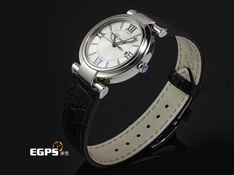 CHOPARD 蕭邦 Imperiale 388541-3001 帝王 系列 不鏽鋼材質 鑲嵌紫水晶錶冠&nbsp;2025年保卡&nbsp;石英機芯 28mm