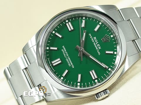 ROLEX 勞力士 Oyster Perpetual 36 經典 蠔式恆動型 126000
綠色面盤 OP36 不鏽鋼 2024年保單 自動上鍊 36mm