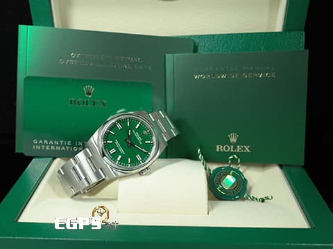 ROLEX 勞力士 Oyster Perpetual 36 經典 蠔式恆動型 126000
綠色面盤 OP36 不鏽鋼 2024年保單 自動上鍊 36mm