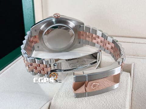 ROLEX 勞力士 Datejust 41 蠔式日誌型 DJ41 126331NG 18K永恆玫瑰金&amp;不鏽鋼材質 半金款 停產&nbsp;原廠鑽石時標
珍珠貝母面盤&nbsp;2020年新式綠卡 紀念型（Jubilee）五銖錶帶 自動上鍊 41mm