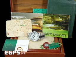ROLEX 勞力士 Day-Date 蠔式 星期日曆型 18346&nbsp;<font color="#9ee4f5">原廠鑽圈、鑽石時標 冰藍色浮雕紀念面&nbsp;PT950 鉑金材質</font><font color="#FF0000"> </font>經典 DD36 元首型（President）錶帶 總統帶<font color="#FF0000">&nbsp;勞力士服務中心保養完成 保固至2028年 附原廠保養卡&nbsp;</font>自動上鏈 36mm