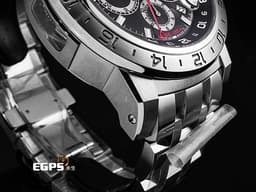 Carl F. Bucherer 寶齊萊 Patravi ChronoGrade 柏拉維 00.10633.08.33.01 三地時間顯示 GMT 不鏽鋼材質 <font color="#05f0f0">黑色面盤、原廠橡膠錶帶</font><font color="#FF0000">&nbsp;台灣公司貨 錶友蒐藏未使用品 保有部分原廠膠膜</font>&nbsp;自動上鍊 46.6mm