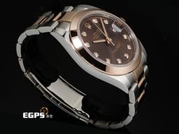 ROLEX 勞力士 DATEJUST 41 蠔式日誌型 126301 18K玫瑰金&amp;不鏽鋼材質 半金款&nbsp;<font color="#ffe2c2">巧克力色面盤 原廠鑲嵌鑽石時標</font><font color="#FF0000">&nbsp;</font>&nbsp;<font color="#ff0000">2025年保卡</font> 自動上鍊 41mm