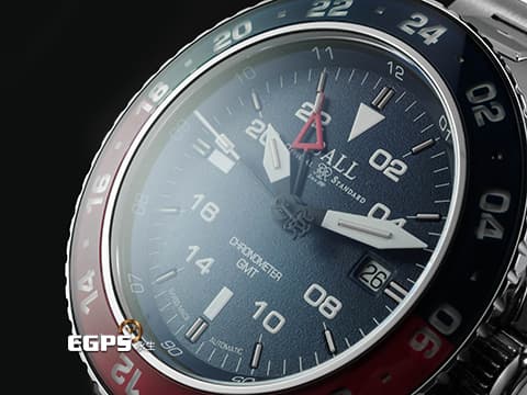 BALL WATCH 波爾錶 Engineer GMT DG2018C-S9C-BE 不鏽鋼材質 藍色面盤 百事可樂錶圈&nbsp;自體發光氚氣燈管指針、時標 2023年保卡  自動上鍊 42mm