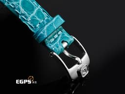 CHOPARD 蕭邦 Happy Sport 快樂鑽  Happy Fish 快樂魚 27/8245-23 不鏽鋼材質 <font color="#05f0f0">珍珠貝母面盤 2顆圓形及魚造型跑鑽</font> 石英機芯 26mm
