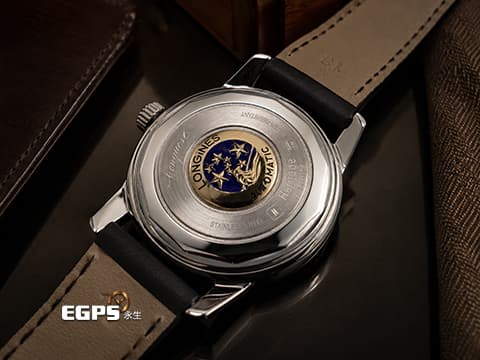 Longines 浪琴 Conquest Heritage L1.611.4.75.2 不鏽鋼材質&nbsp;銀色太陽放射紋面盤 立體時標 鍍金Dauphine劍形指針&nbsp;2026年保卡 試戴極新品 台灣公司貨&nbsp;自動上鍊 35mm