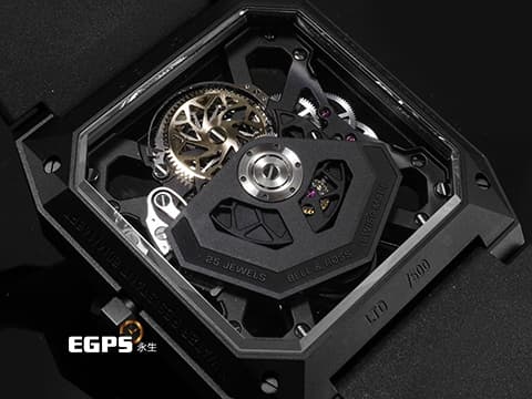 Bell &amp; Ross 柏萊士 INSTRUMENTS BR-03 Cyber Ceramic&nbsp;匿蹤戰機設計 鏤空面盤 黑色陶瓷材質&nbsp;2024年保卡 限量500支&nbsp;自動上鍊 42mm