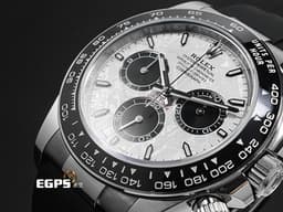ROLEX 勞力士 Cosmograph Daytona 宇宙計時型 迪通拿 126519LN&nbsp;<font color="#7fdfe1">Meteorite 隕石面盤</font>&nbsp;計時碼表 <font color="#d0fbf4">18K白金材質</font>&nbsp;陶瓷外圈&nbsp;<font color="#FF0000">2026年保卡 </font>賽車錶 自動上鍊 40mm