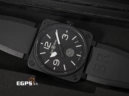 Bell &amp; Ross 柏萊士 Instruments系列 BR01-92-10TH-CE <font color="#504e4e">黑陶瓷錶殼</font>「BR 01 10th Anniversary」<font color="#ff0000">10周年紀念版 限量500只</font> 大三針 大錶徑 飛行錶&nbsp;自動上鍊 46mm